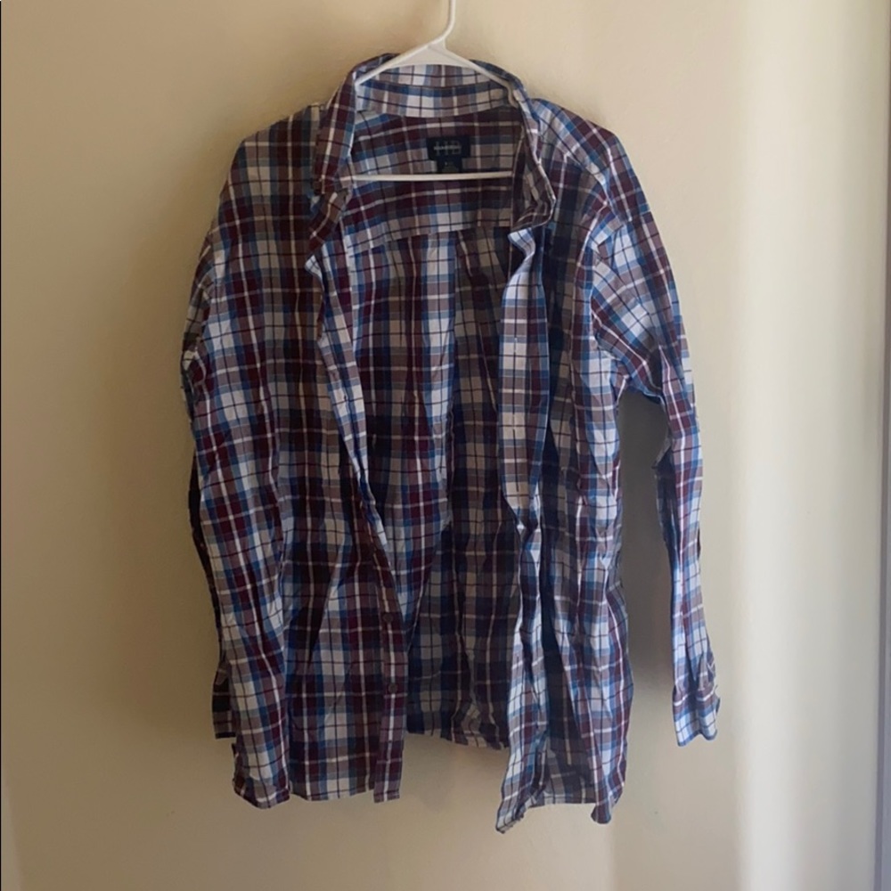 Plaid dress shirt